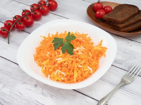 Салат Морковь с сыром Салат Морковь с сыром