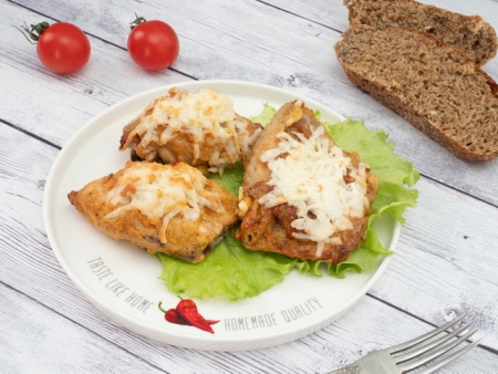 Курица румяная