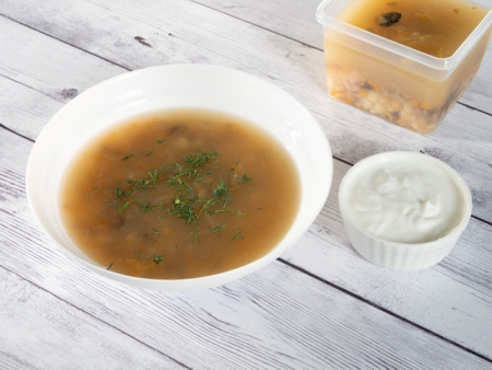 Суп грибной со сметаной Суп грибной со сметаной