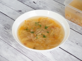 Суп лапша домашняя с курой