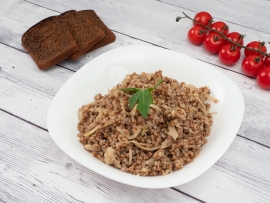 Гречка по-русски с жареным луком