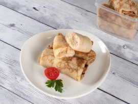 Блинчики с ветчиной и сыром