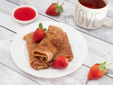 Блинчики с джемом