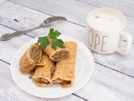 Блинчики с печенью