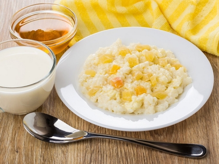 Каша молочная рисовая с кокосом и кон. ананасом Каша молочная рисовая с кокосом и кон. ананасом