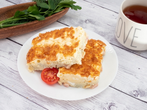 Омлет с шампиньонами