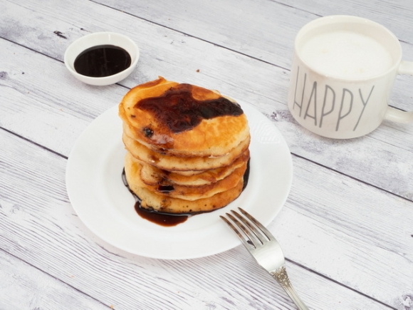 Панкейки с шоколадным топингом