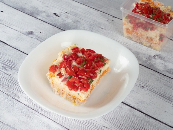 Салат Ветчинный (слоями)